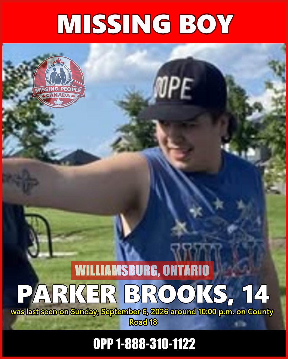 MISSING PERSON CANADA RELEASE