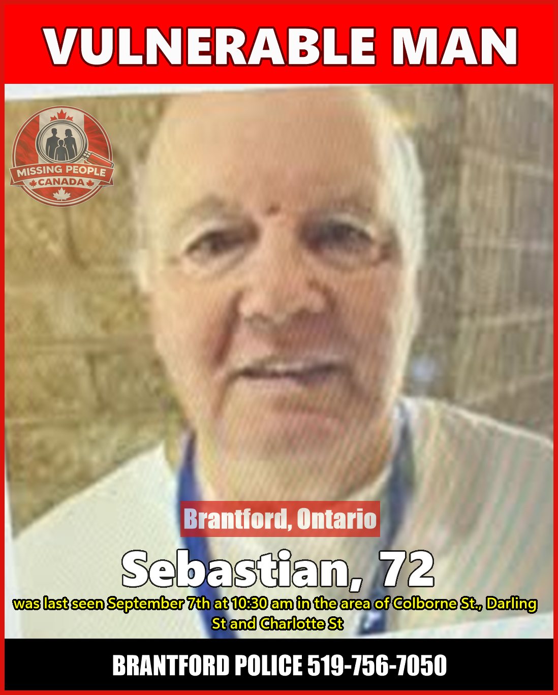 MISSING PERSON CANADA RELEASE