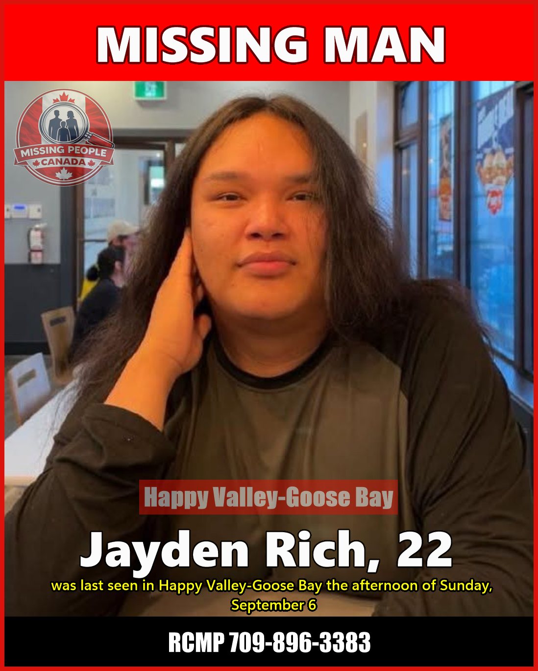 MISSING PERSON CANADA RELEASE