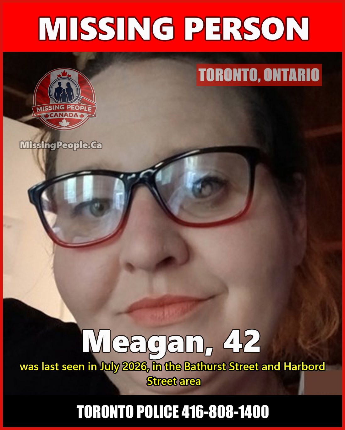 MISSING PERSON CANADA RELEASE