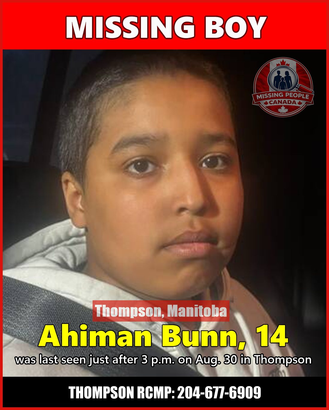 MISSING PERSON CANADA RELEASE