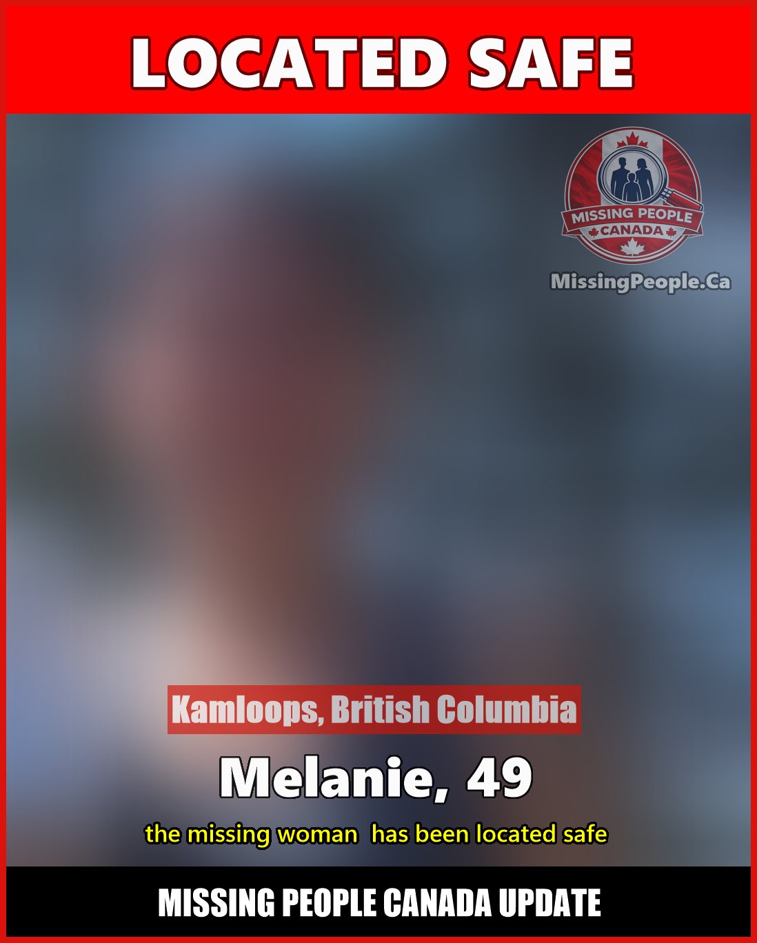 MISSING PERSON CANADA RELEASE