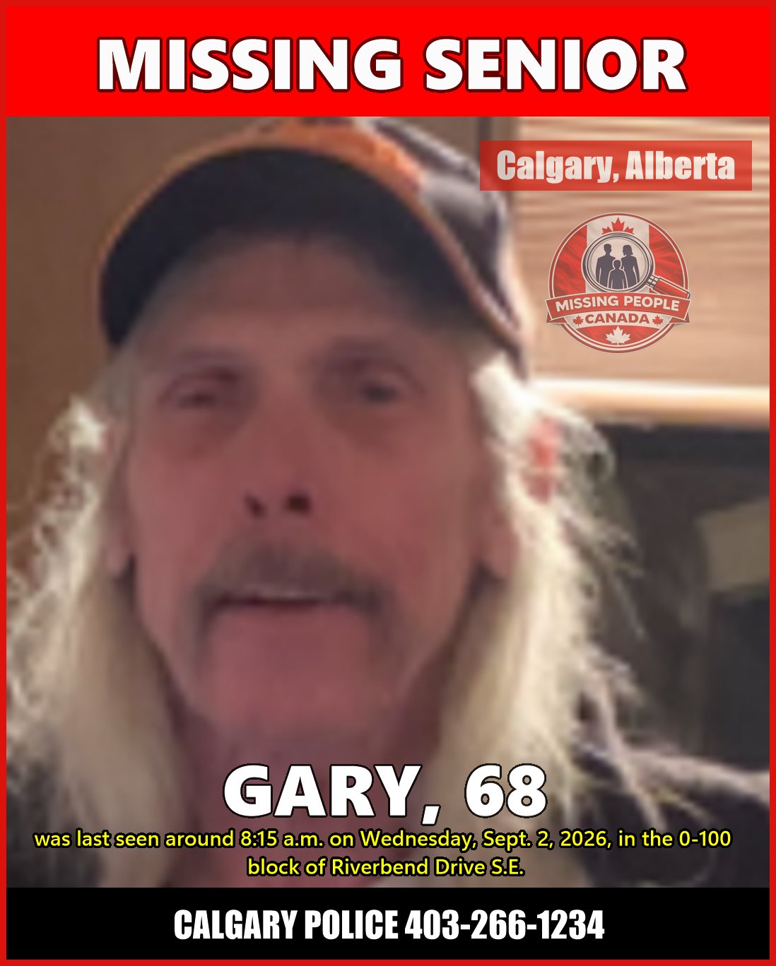 MISSING PERSON CANADA RELEASE