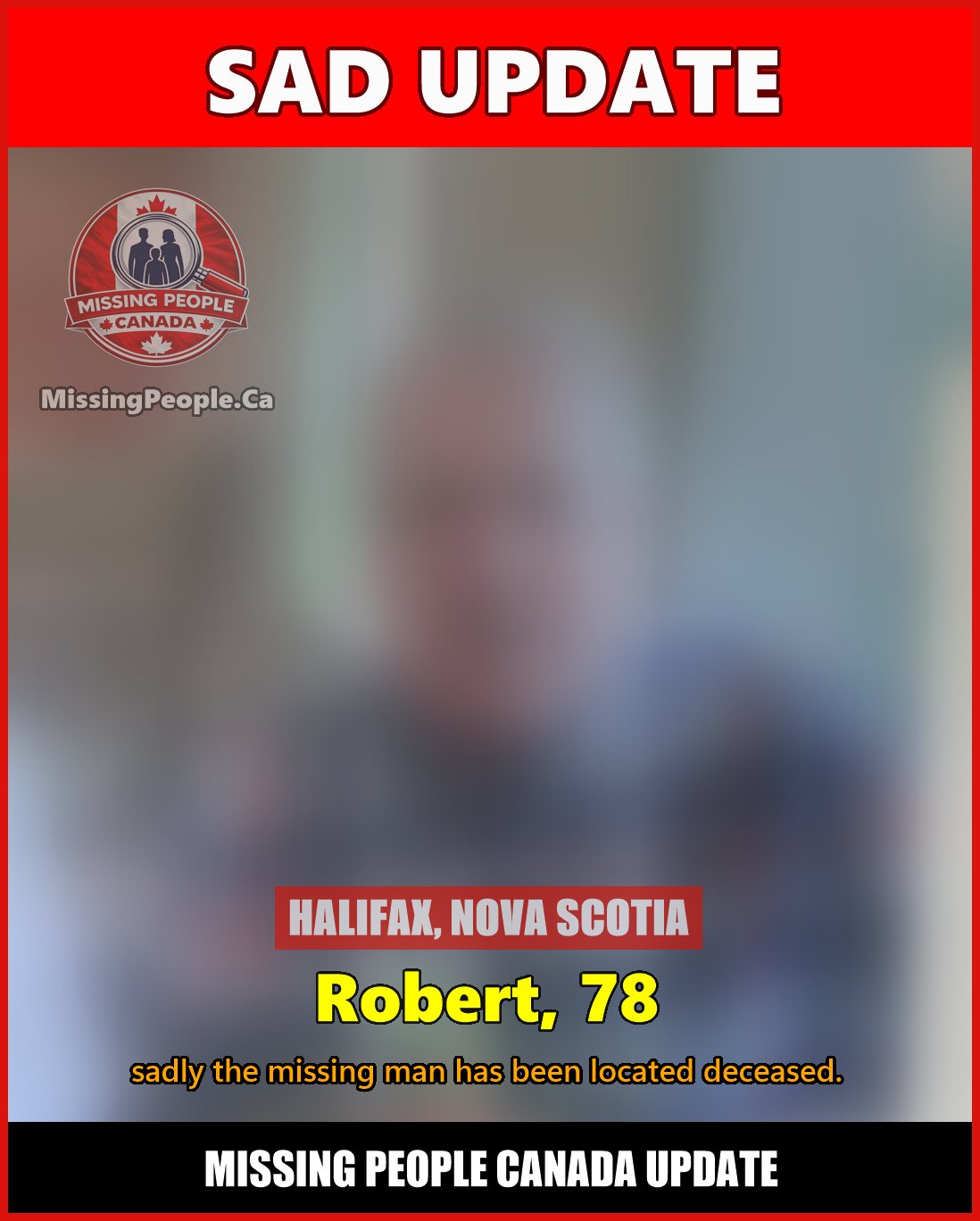 MISSING PERSON CANADA RELEASE