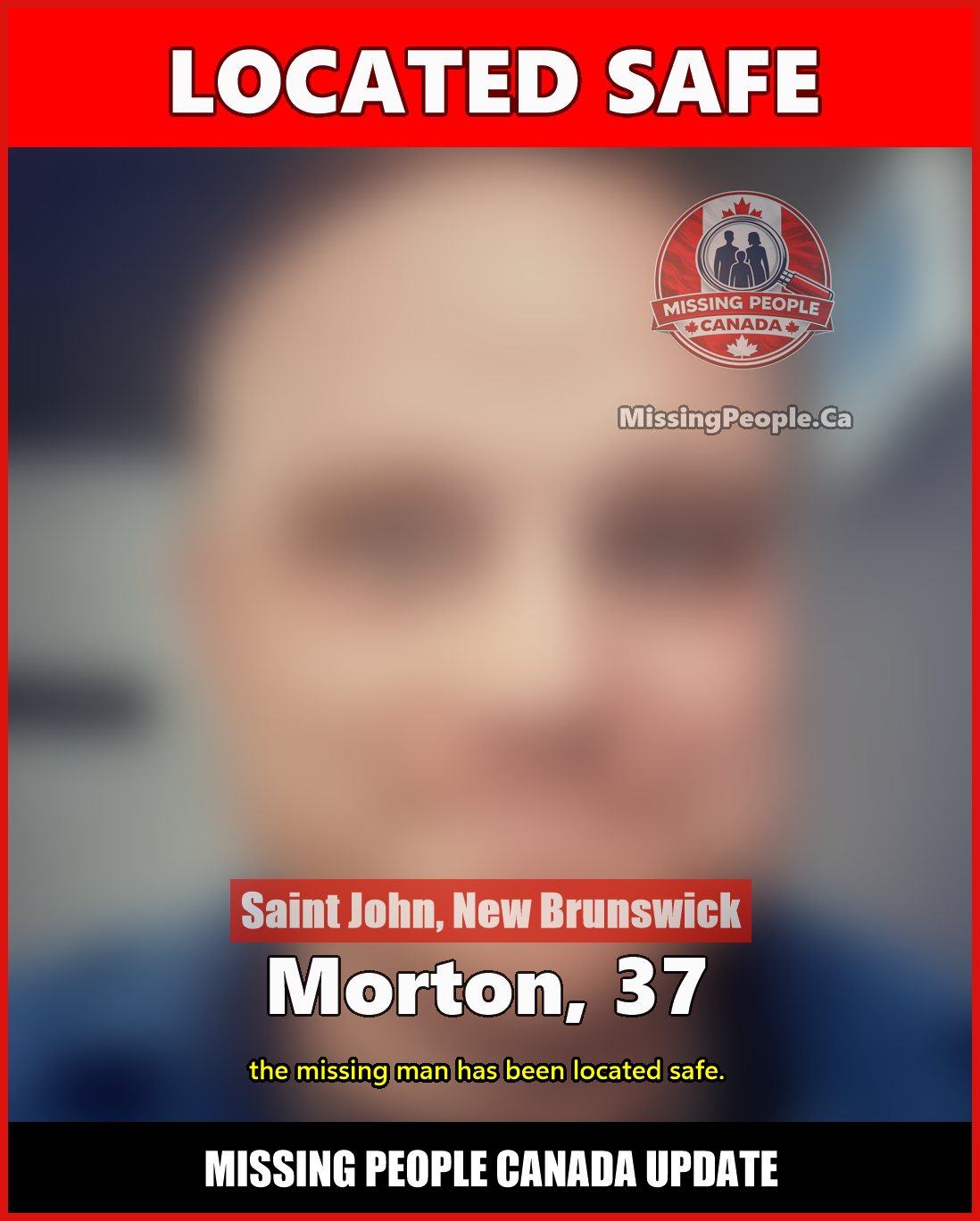 MISSING PERSON CANADA RELEASE