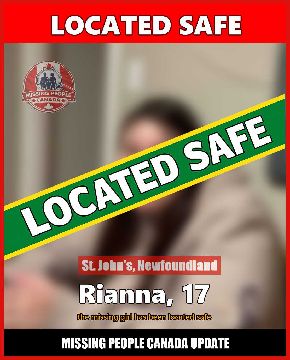 MISSING PERSON CANADA RELEASE