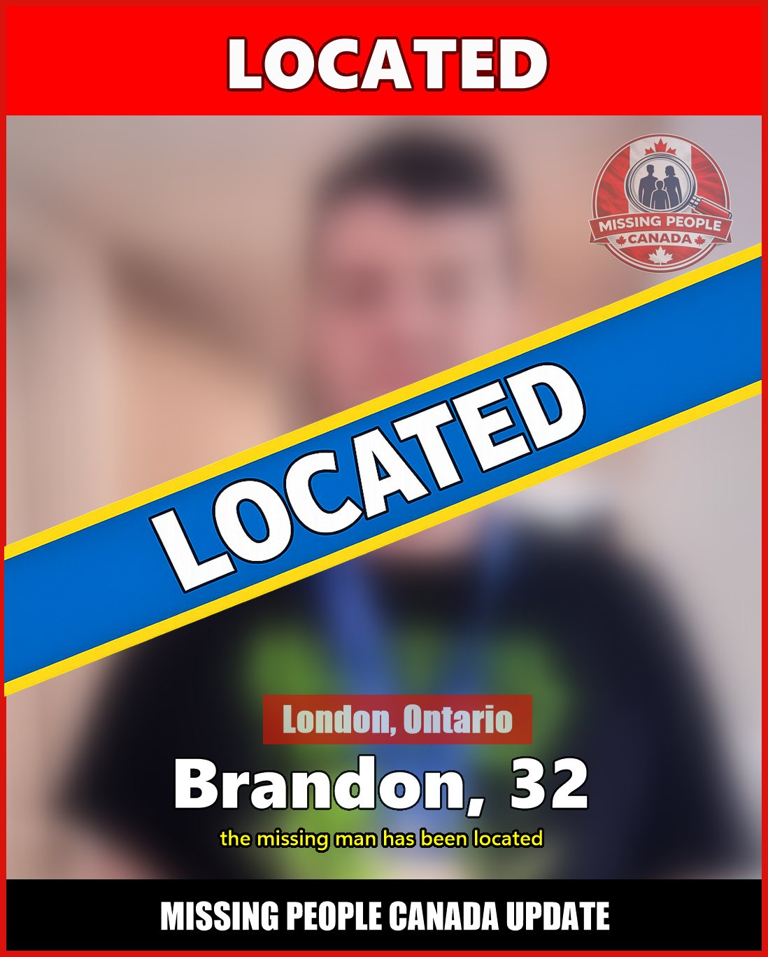 MISSING PERSON CANADA RELEASE