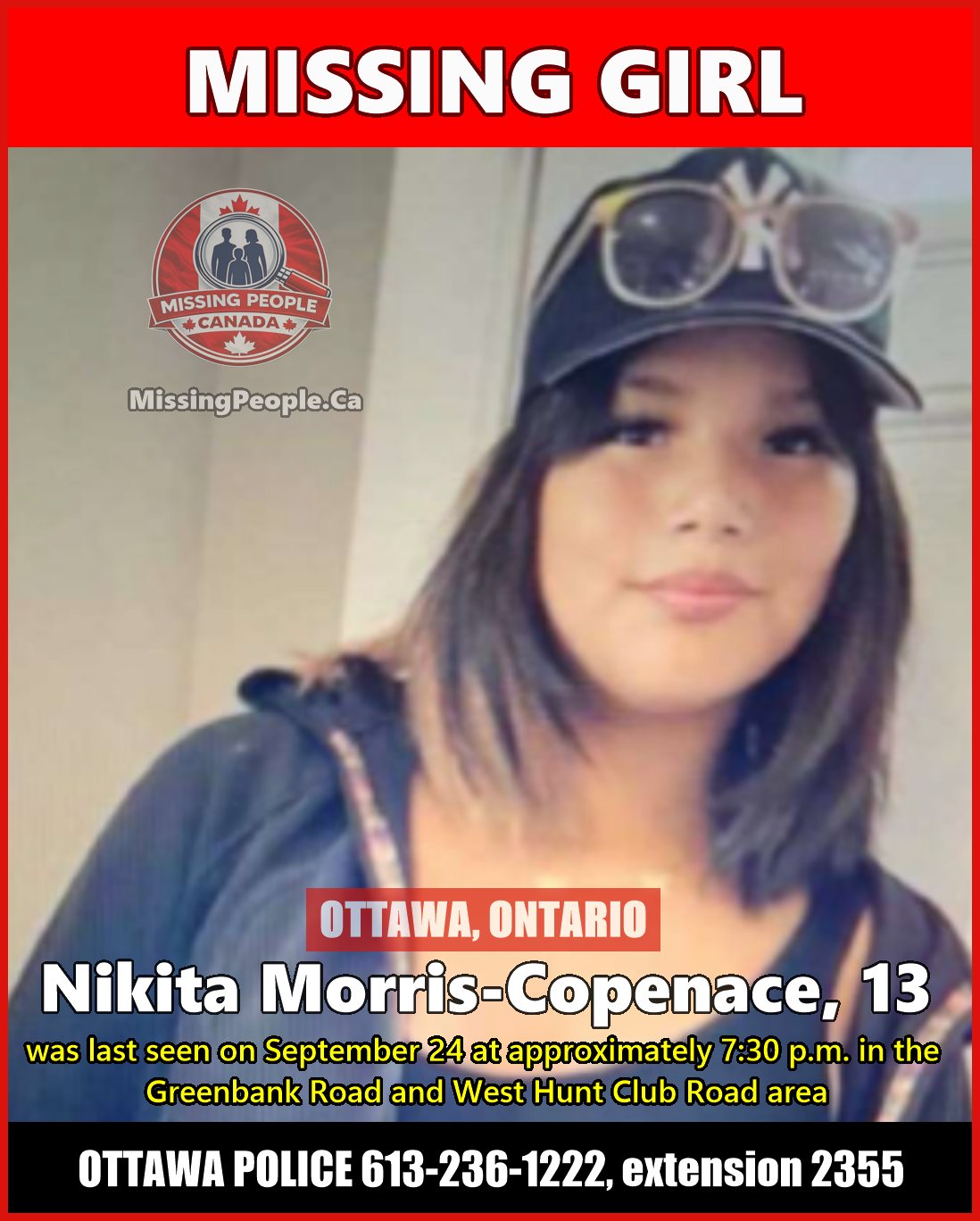 MISSING PERSON CANADA RELEASE