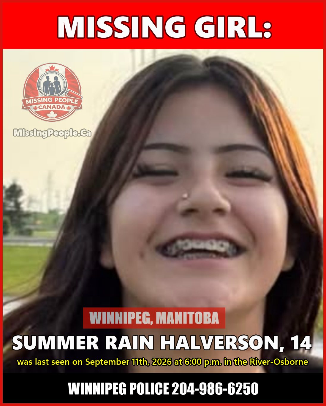 MISSING PERSON CANADA RELEASE