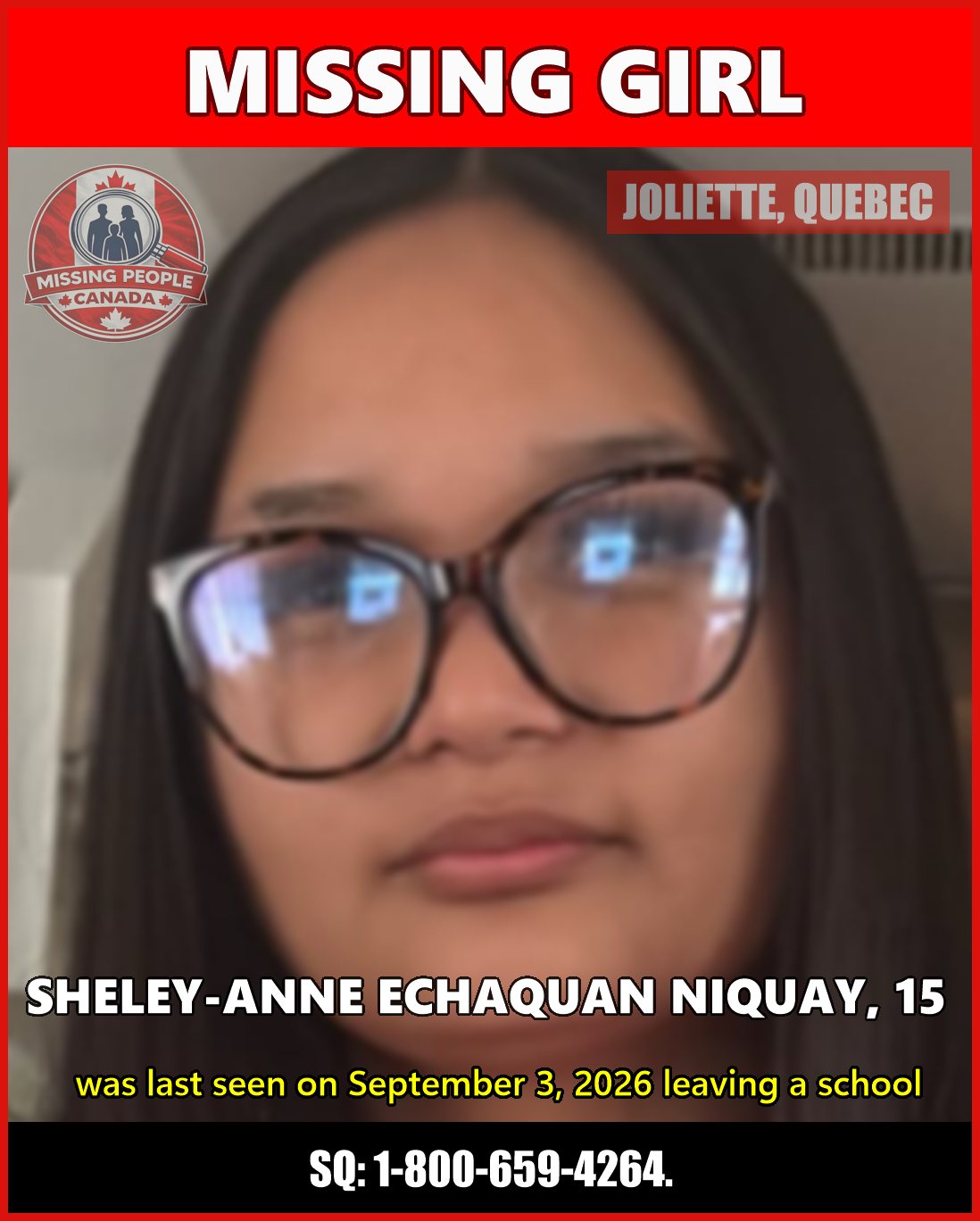 MISSING PERSON CANADA RELEASE