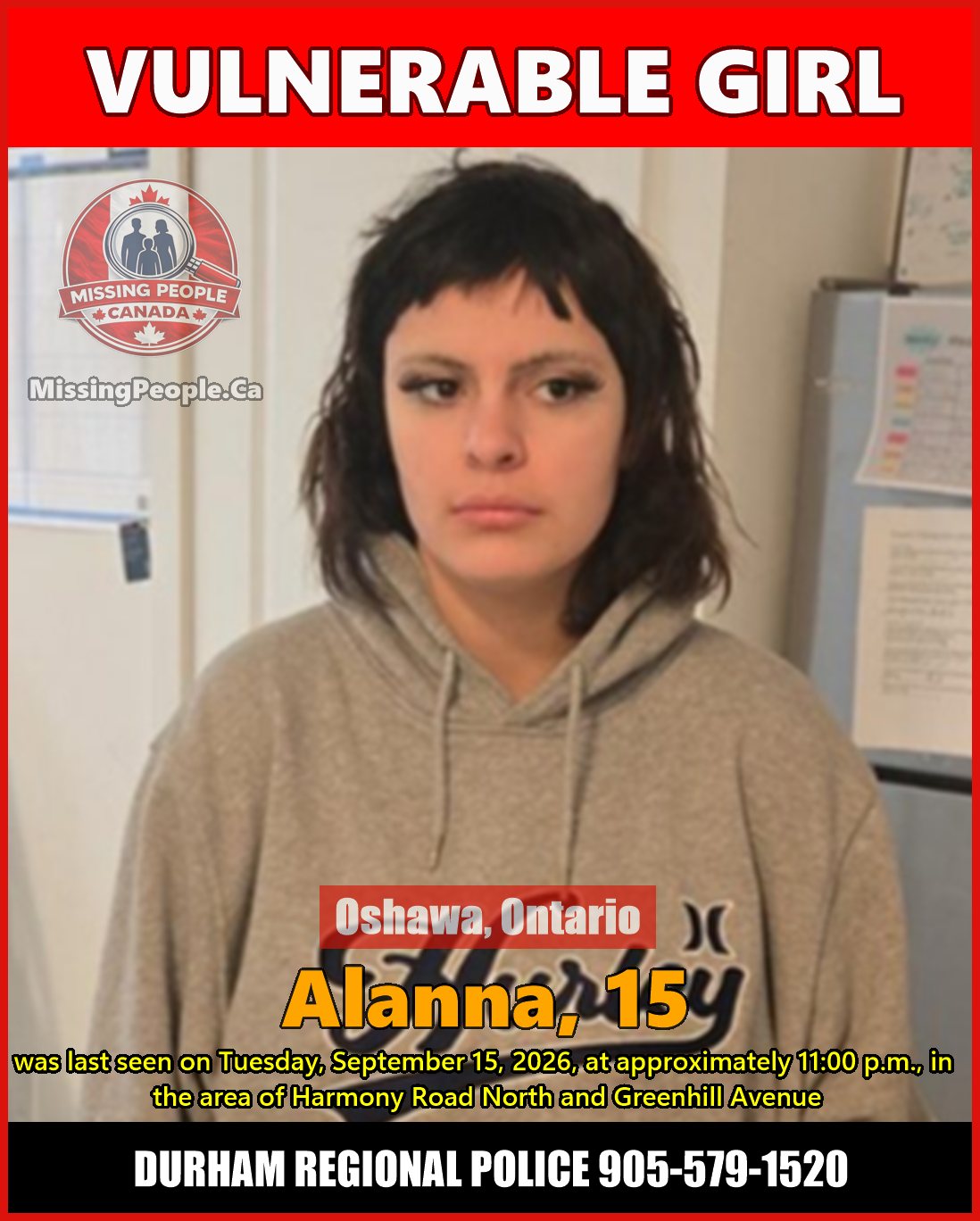 MISSING PERSON CANADA RELEASE