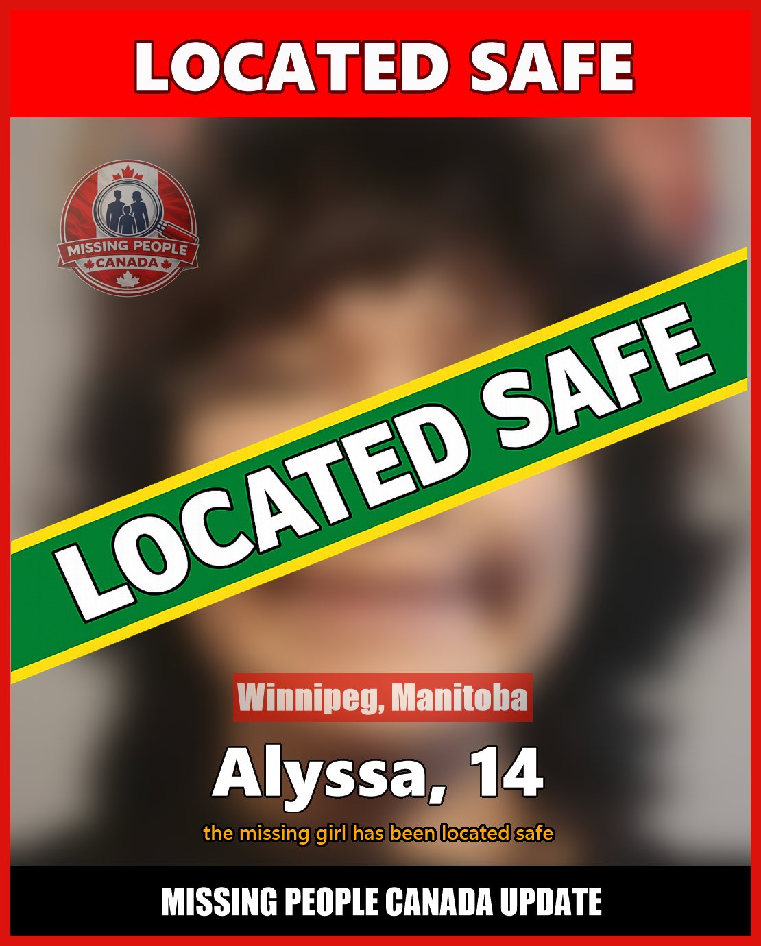 MISSING PERSON CANADA RELEASE
