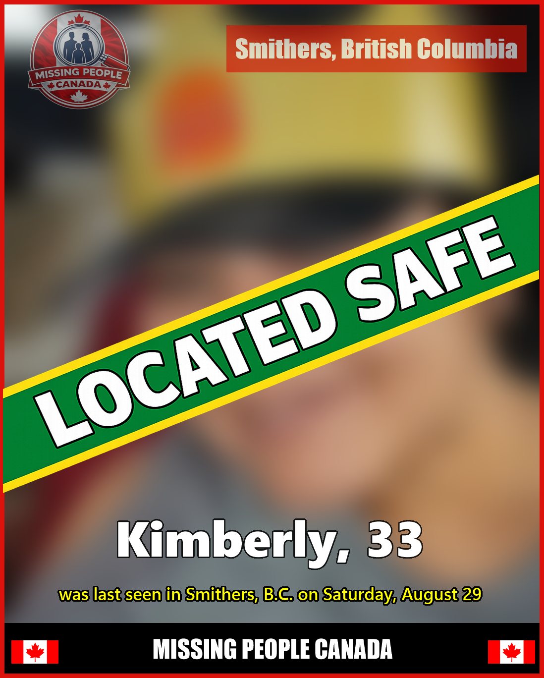 MISSING PERSON CANADA RELEASE