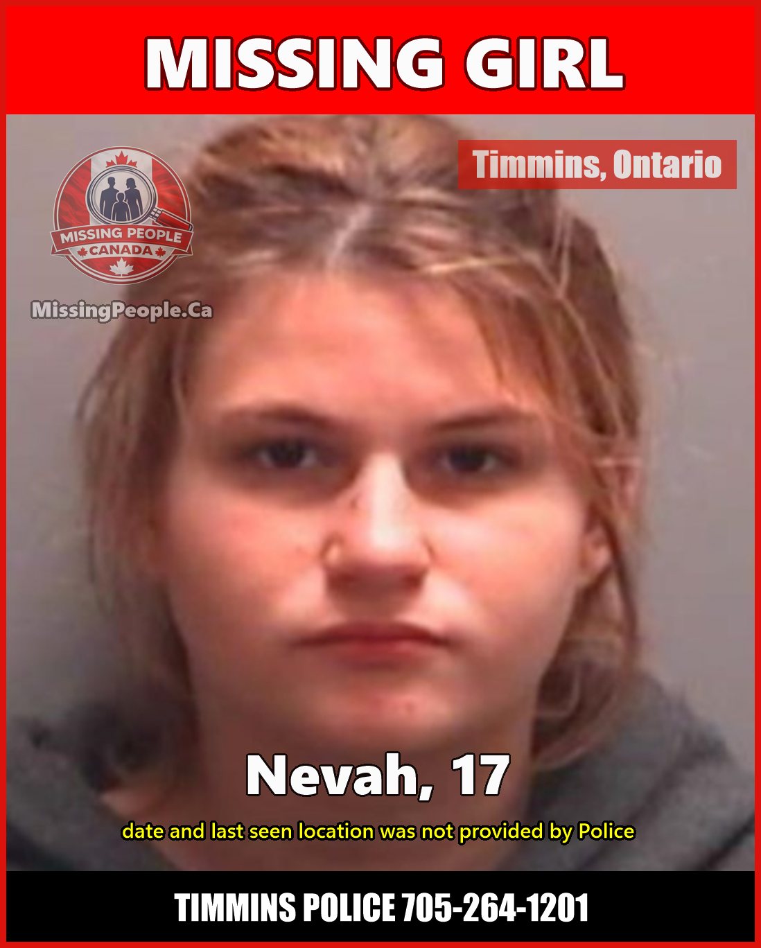 MISSING PERSON CANADA RELEASE