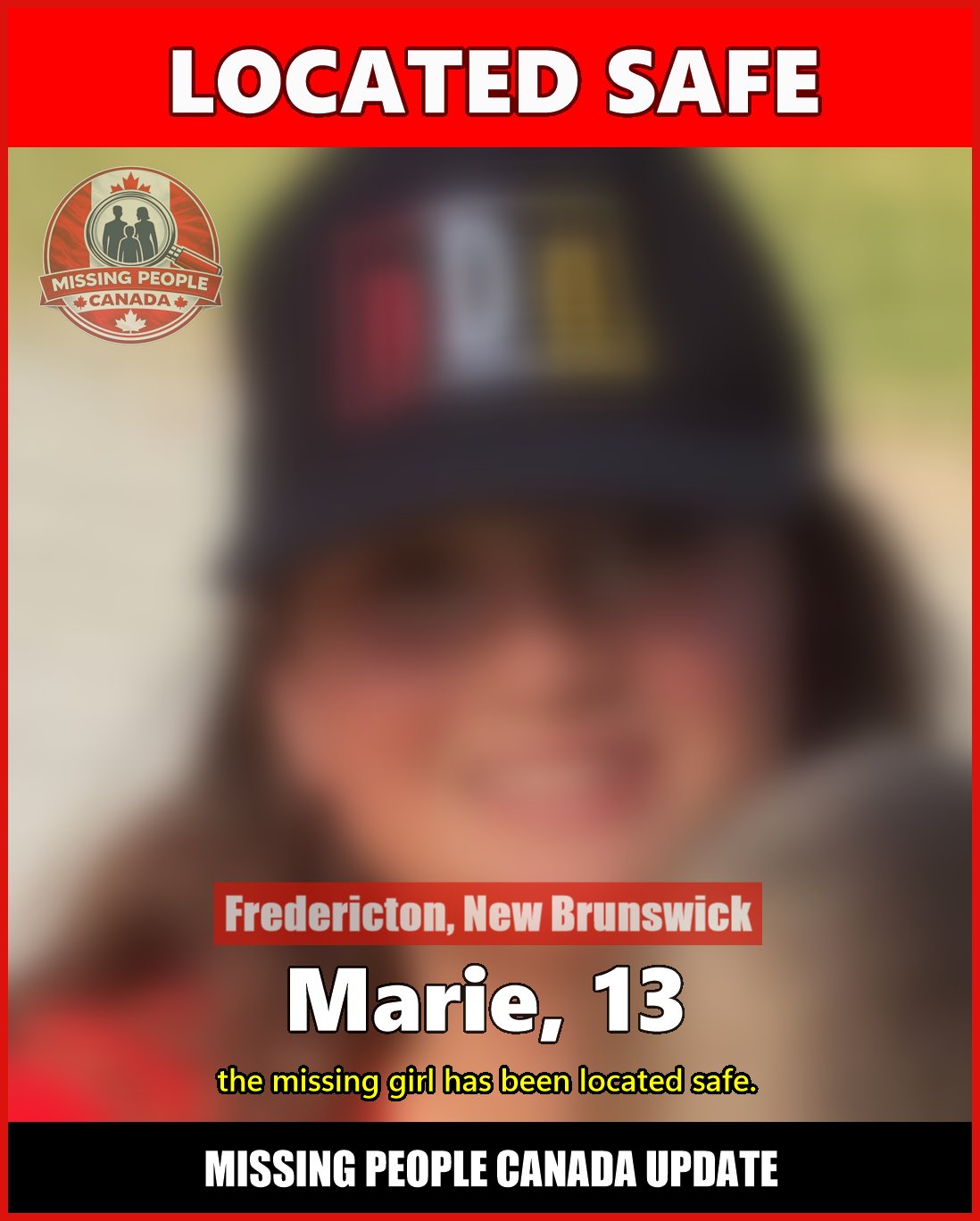MISSING PERSON CANADA RELEASE
