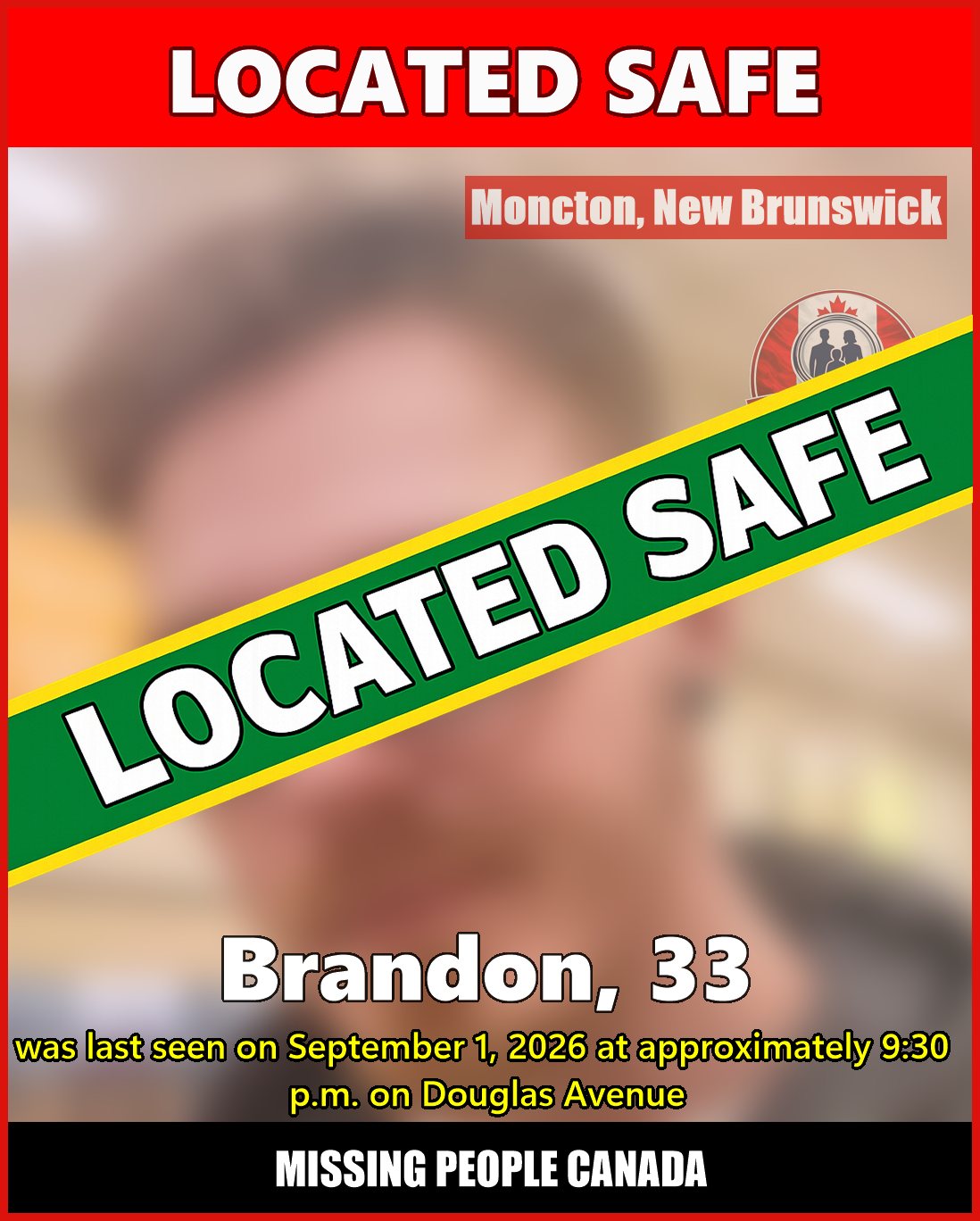 MISSING PERSON CANADA RELEASE