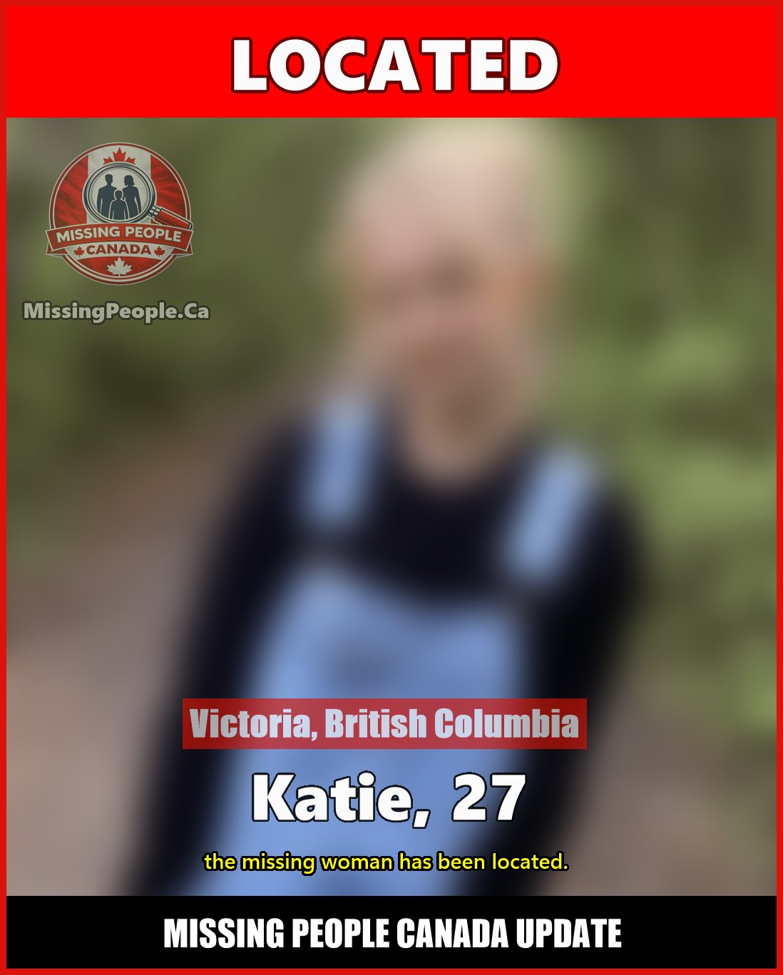 MISSING PERSON CANADA RELEASE