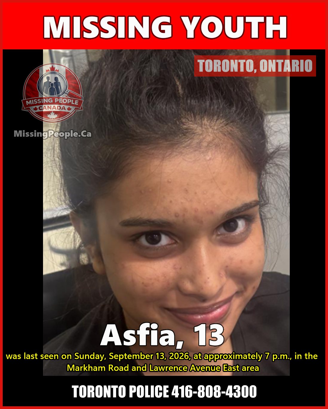 MISSING PERSON CANADA RELEASE