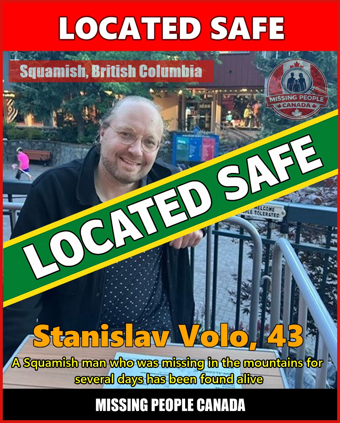 MISSING PERSON CANADA RELEASE