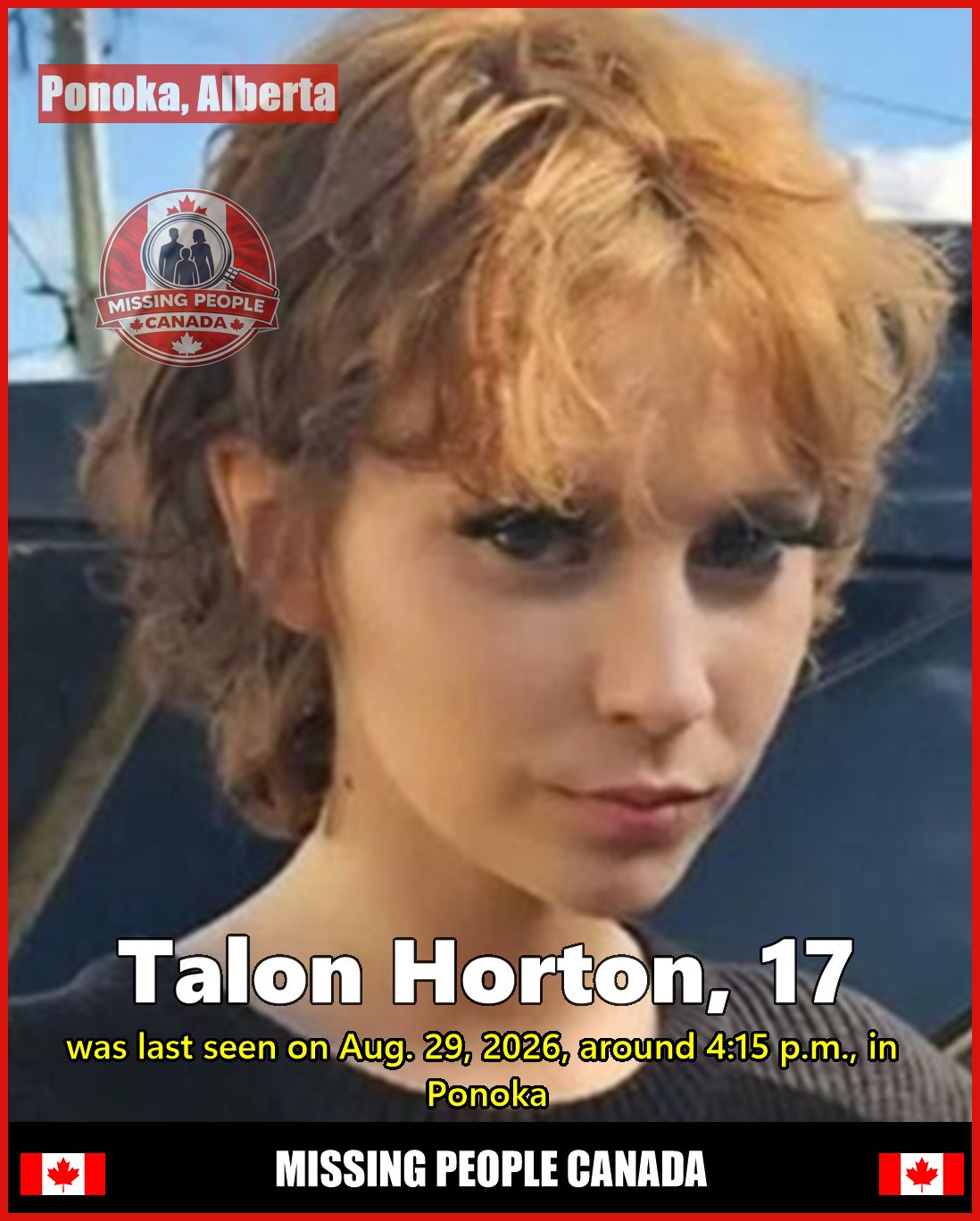 MISSING PERSON CANADA RELEASE