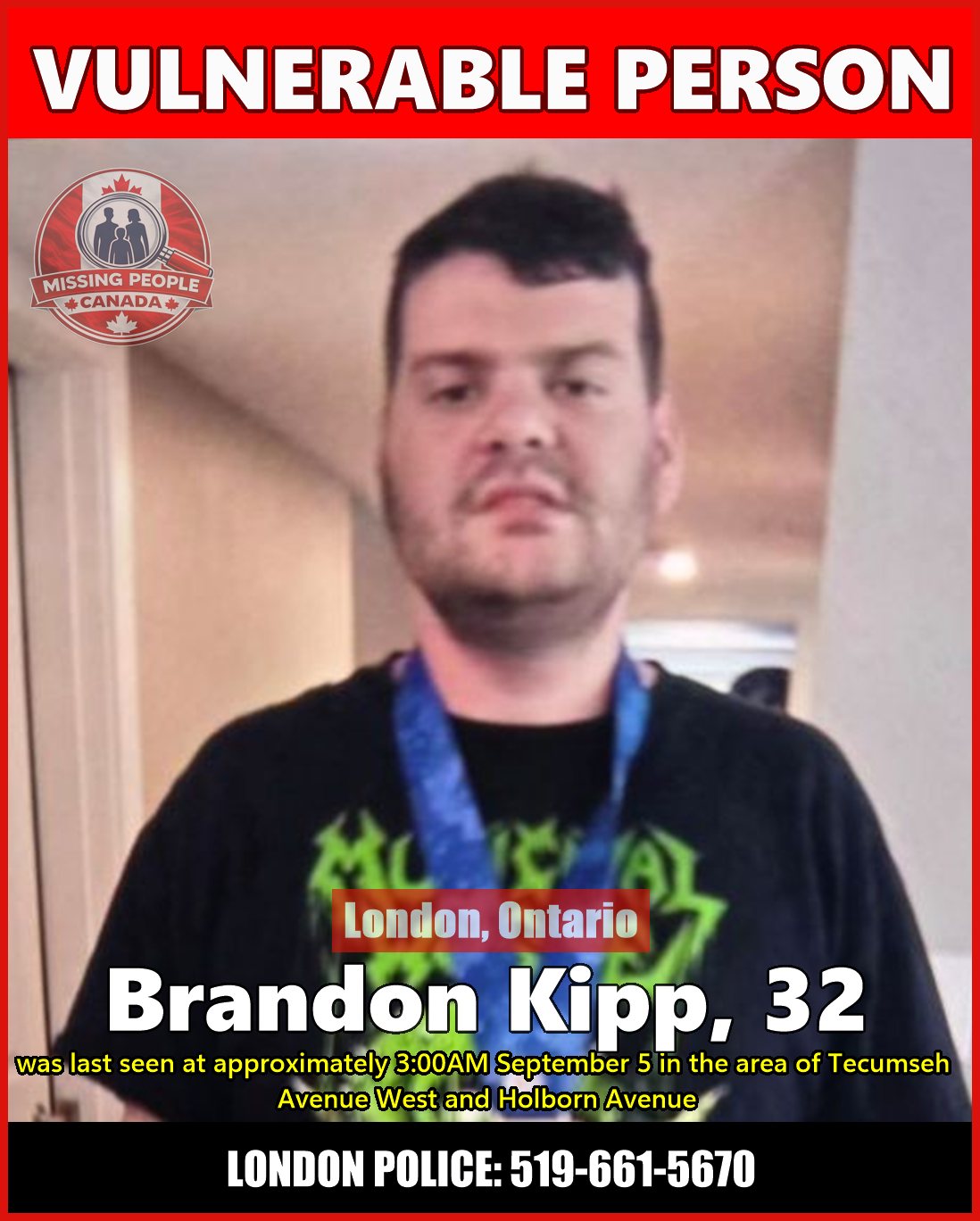 MISSING PERSON CANADA RELEASE