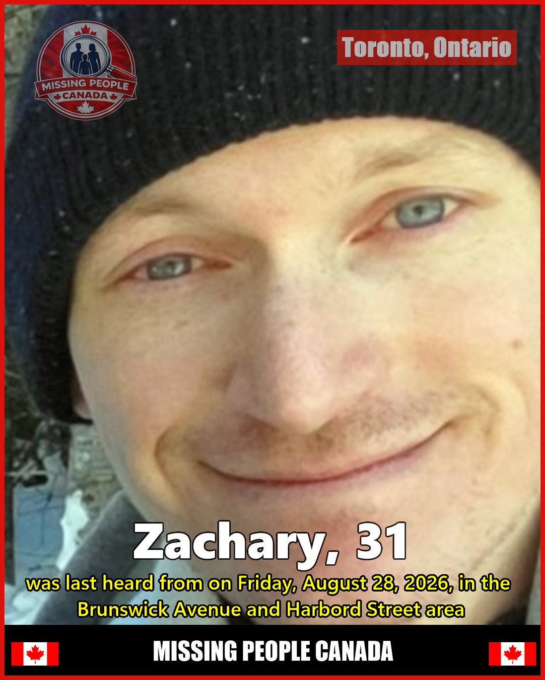MISSING PERSON CANADA RELEASE