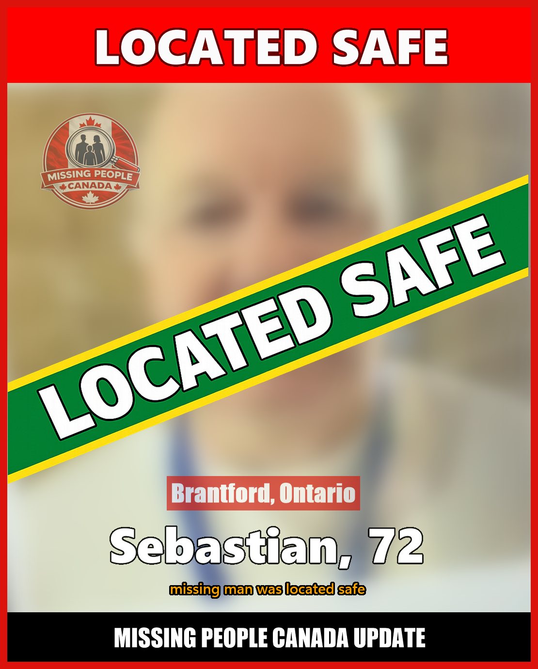 MISSING PERSON CANADA RELEASE