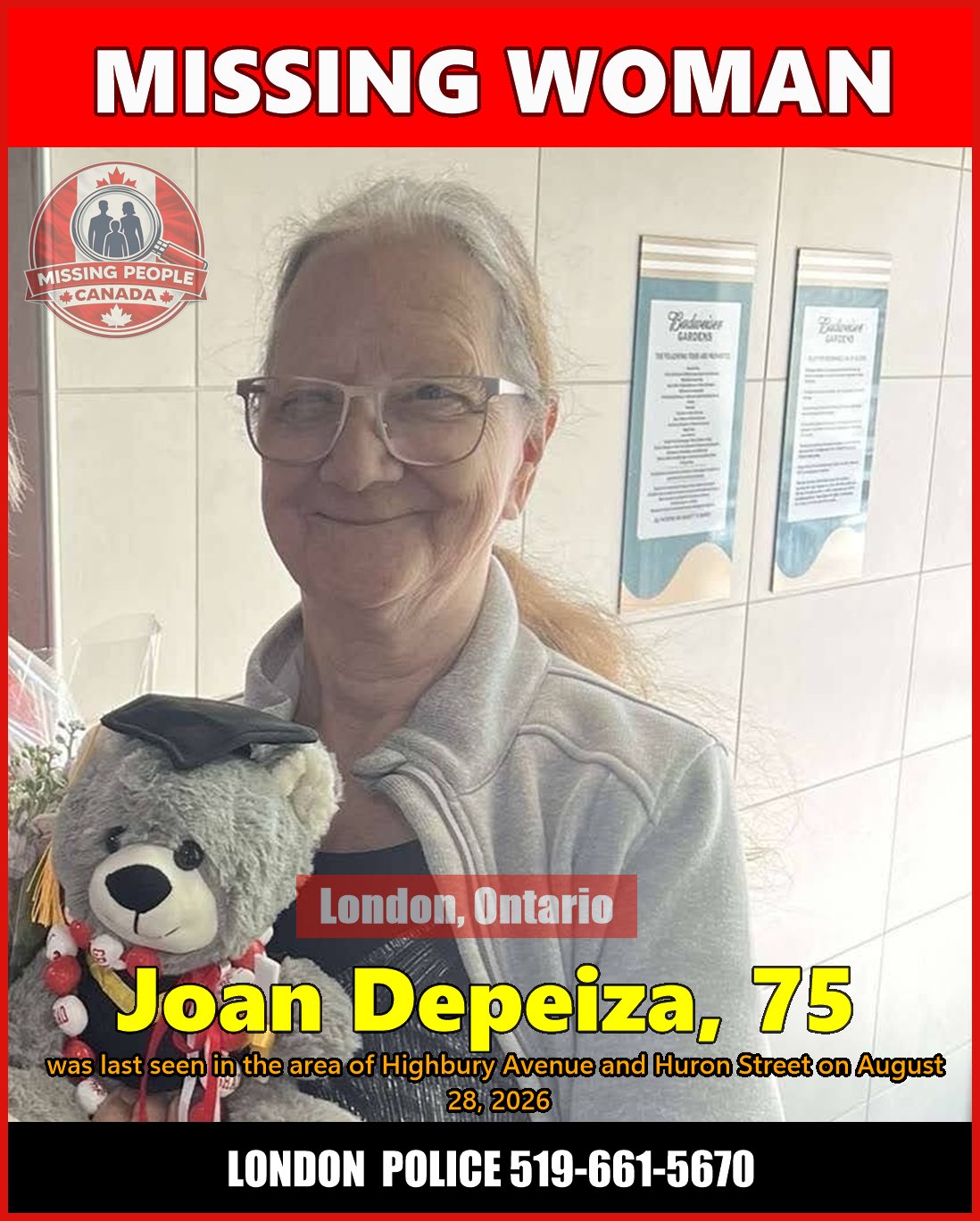 MISSING PERSON CANADA RELEASE