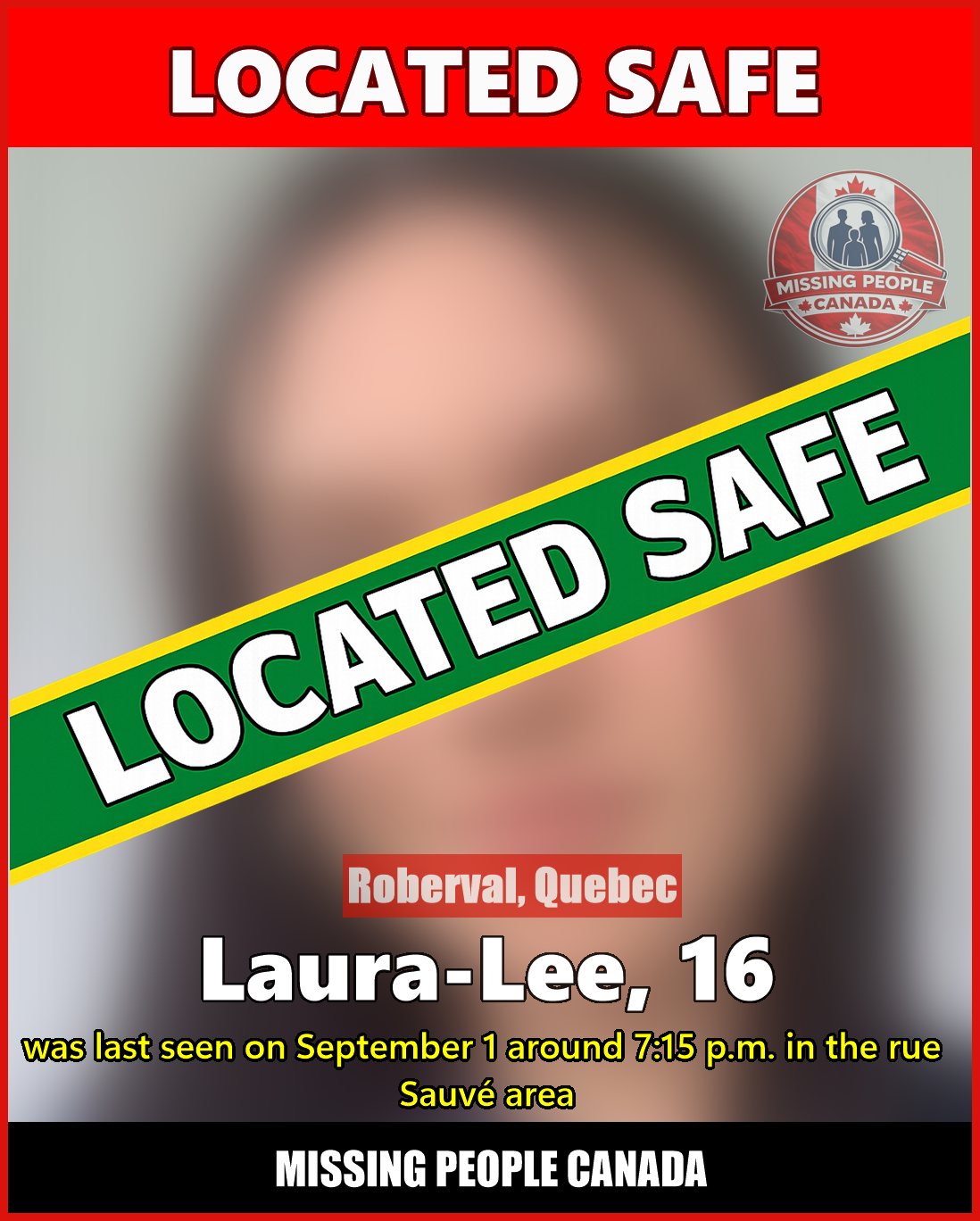 MISSING PERSON CANADA RELEASE