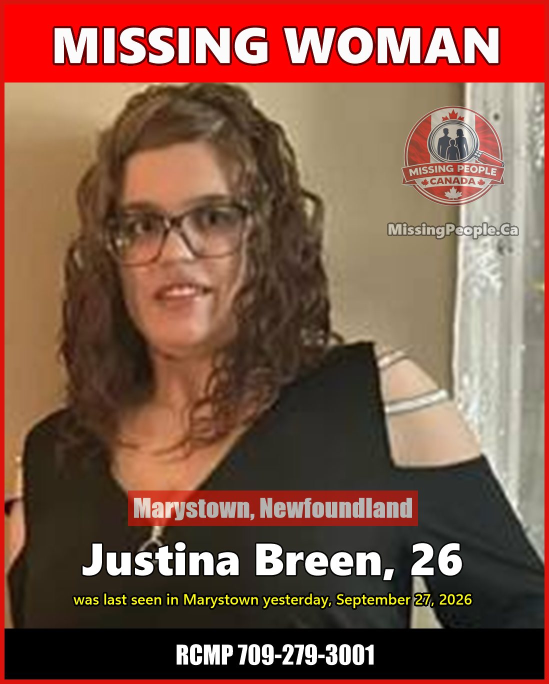MISSING PERSON CANADA RELEASE