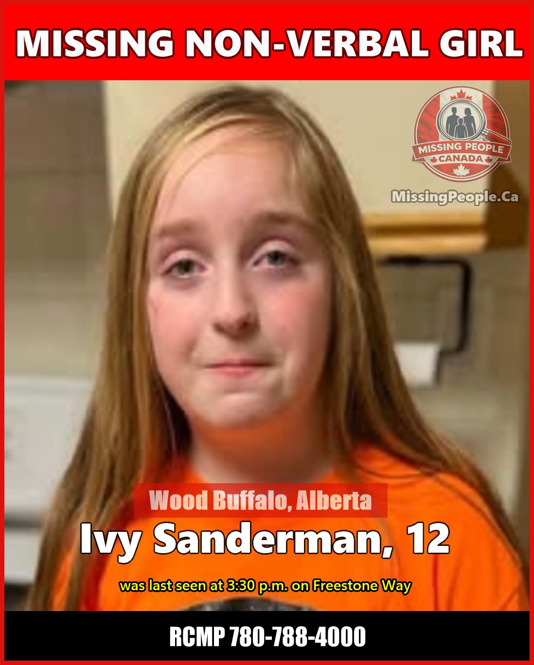 MISSING PERSON CANADA RELEASE