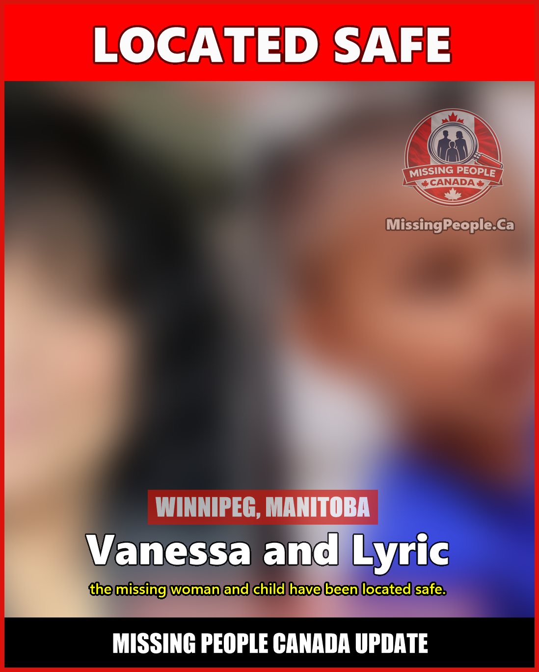 MISSING PERSON CANADA RELEASE