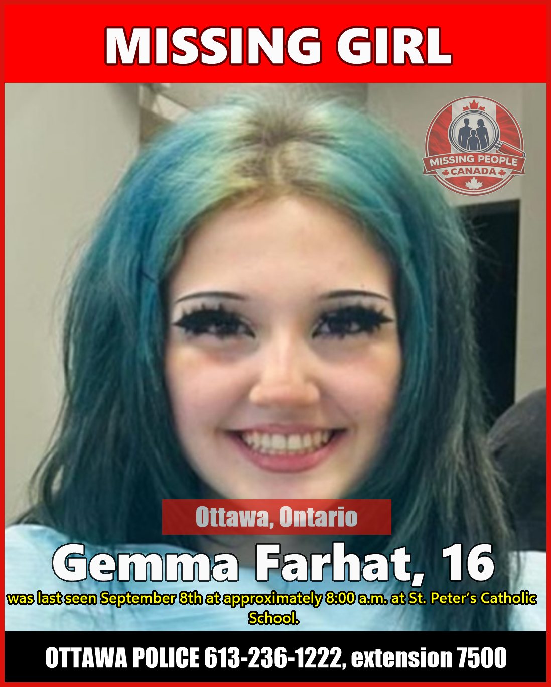 MISSING PERSON CANADA RELEASE