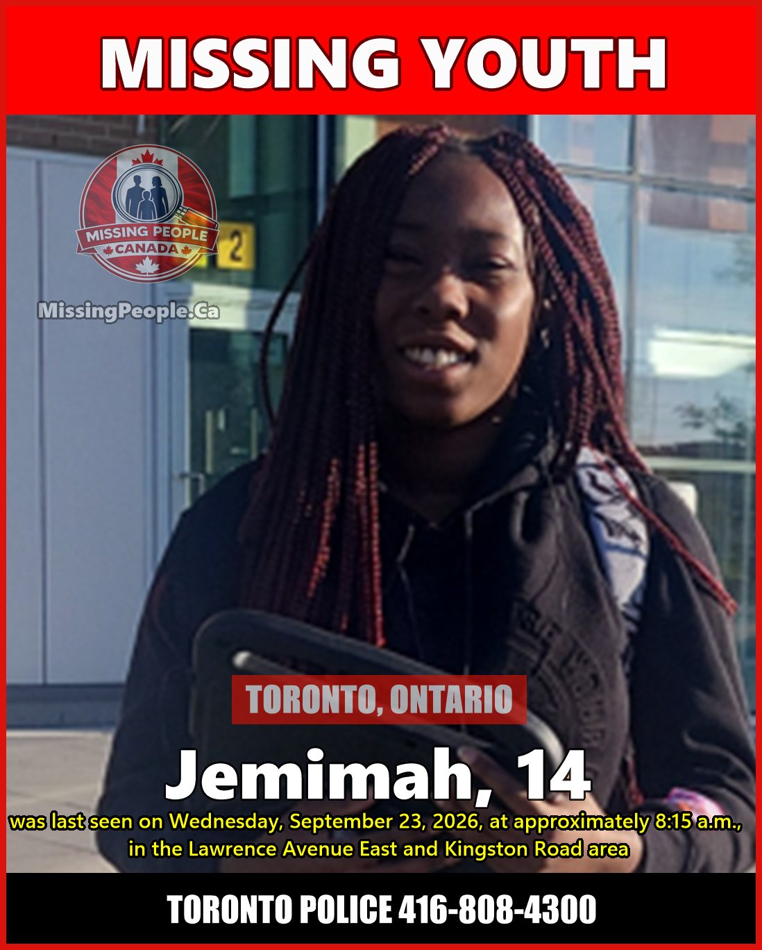 MISSING PERSON CANADA RELEASE