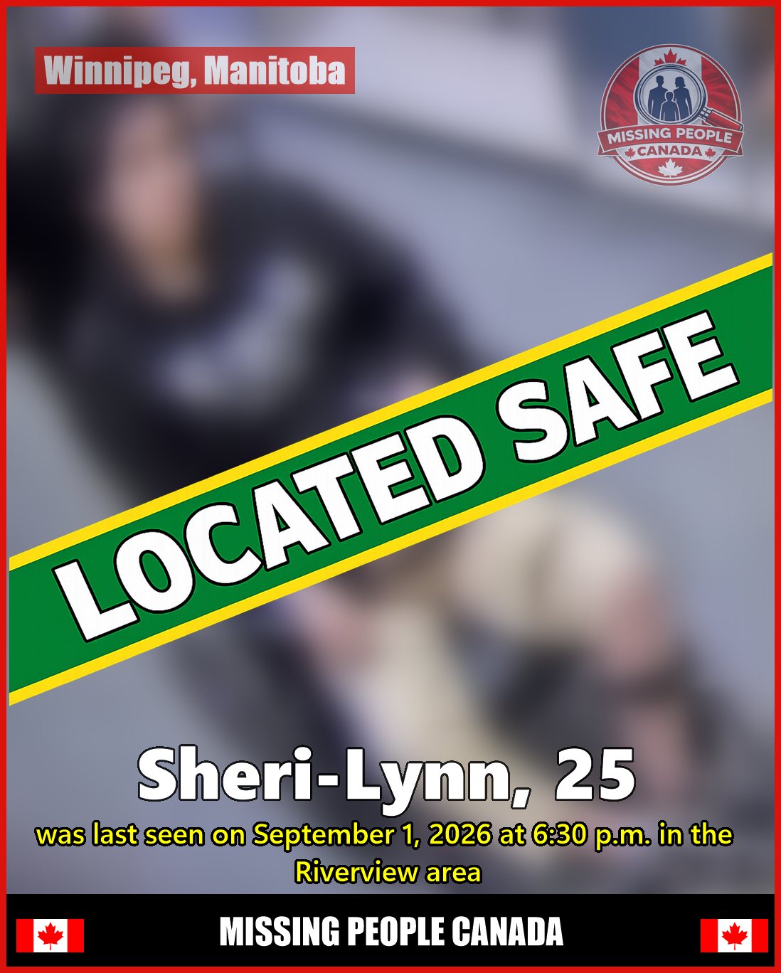 MISSING PERSON CANADA RELEASE