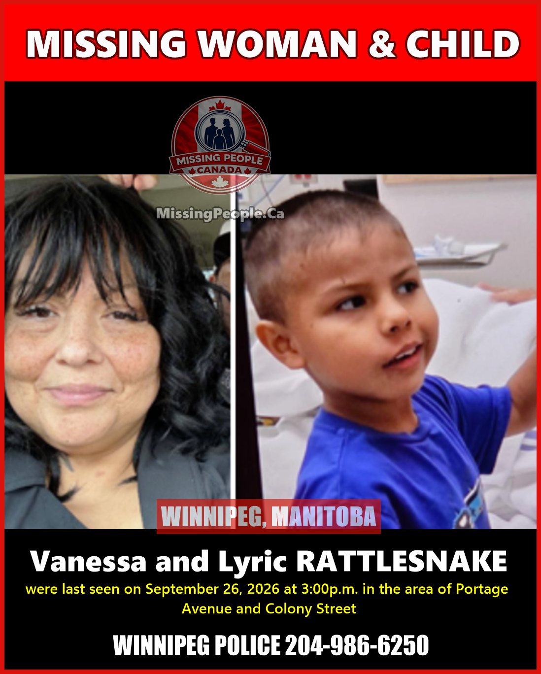 MISSING PERSON CANADA RELEASE