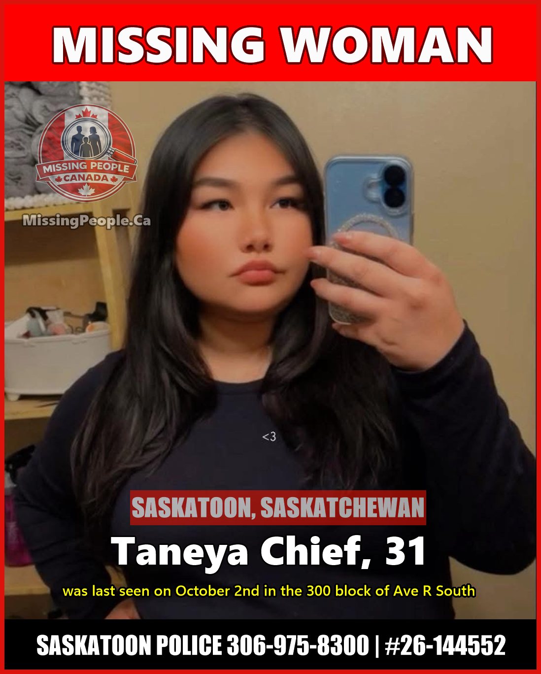 MISSING PERSON CANADA RELEASE