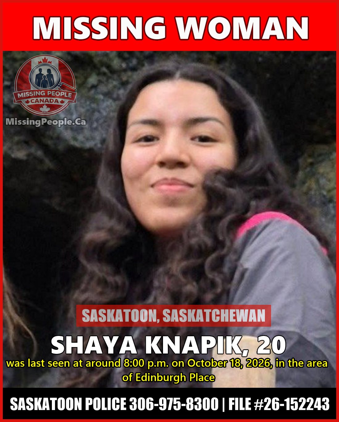 MISSING PERSON CANADA RELEASE