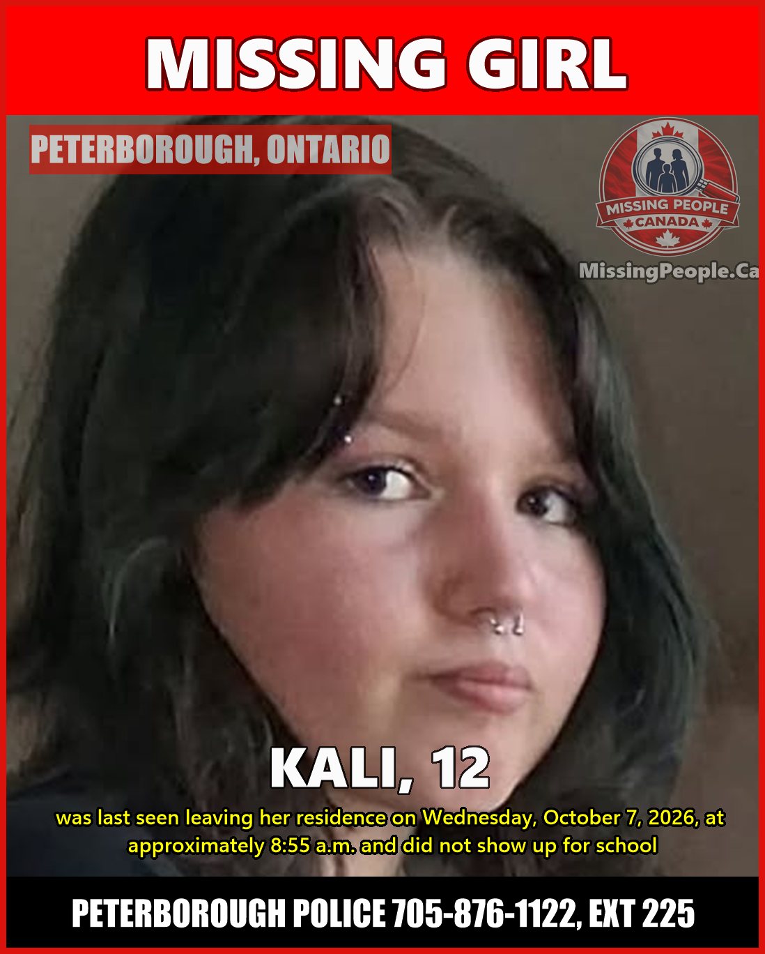 MISSING PERSON CANADA RELEASE