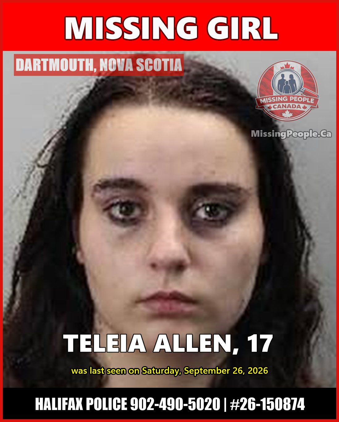 MISSING PERSON CANADA RELEASE