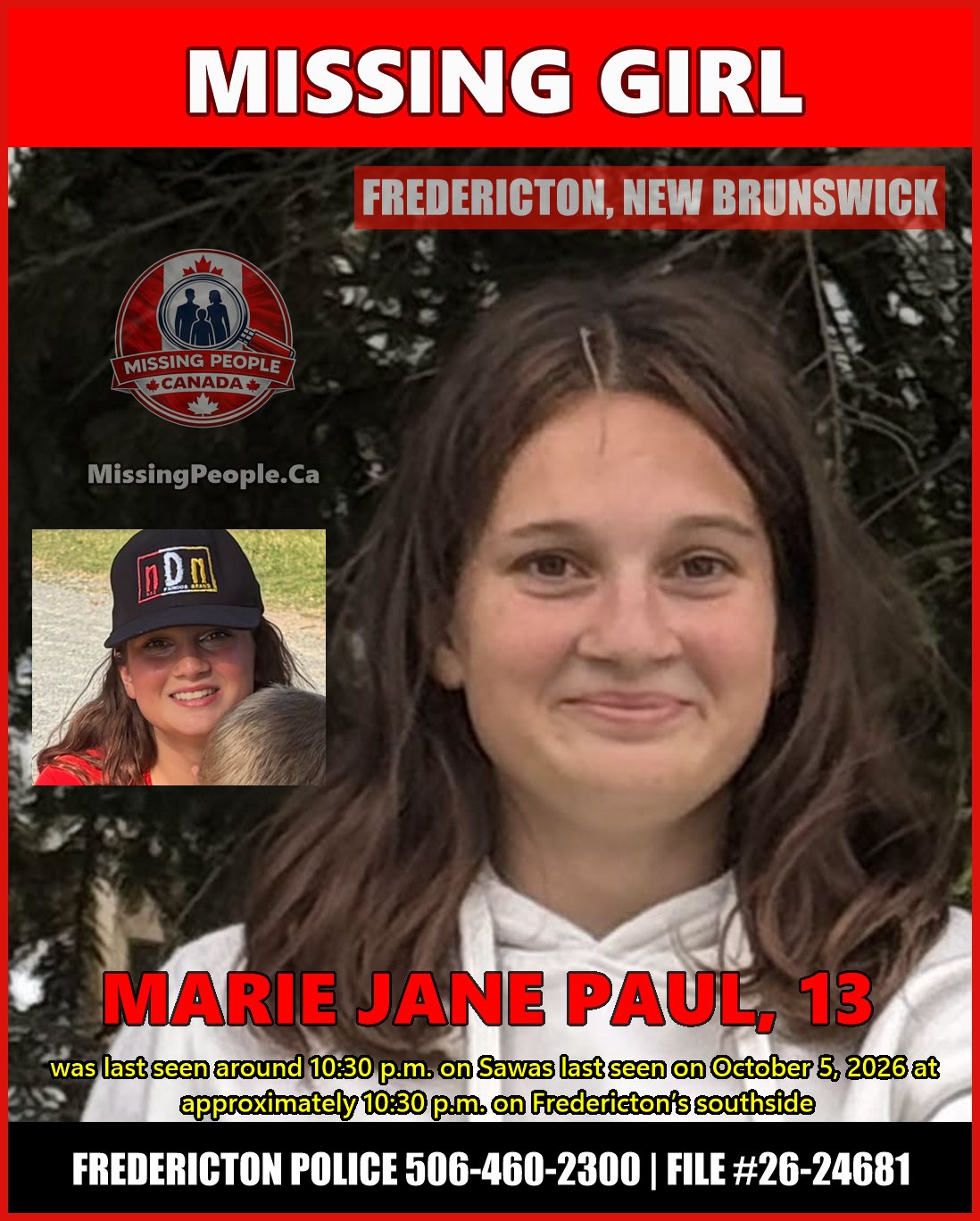 MISSING PERSON CANADA RELEASE
