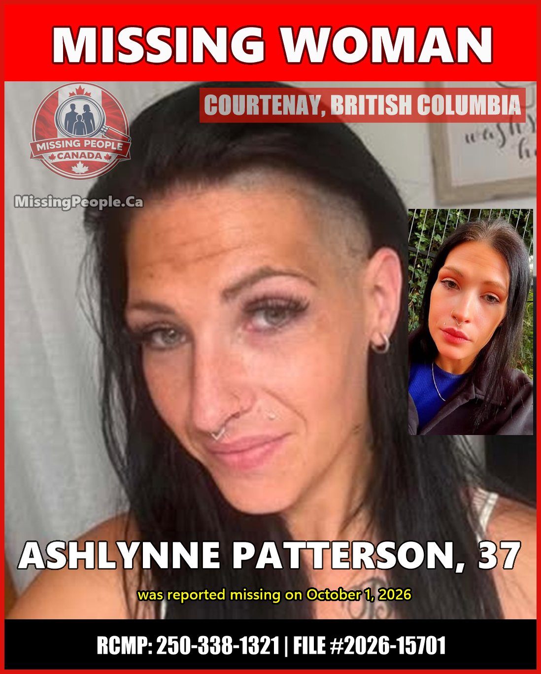 MISSING PERSON CANADA RELEASE