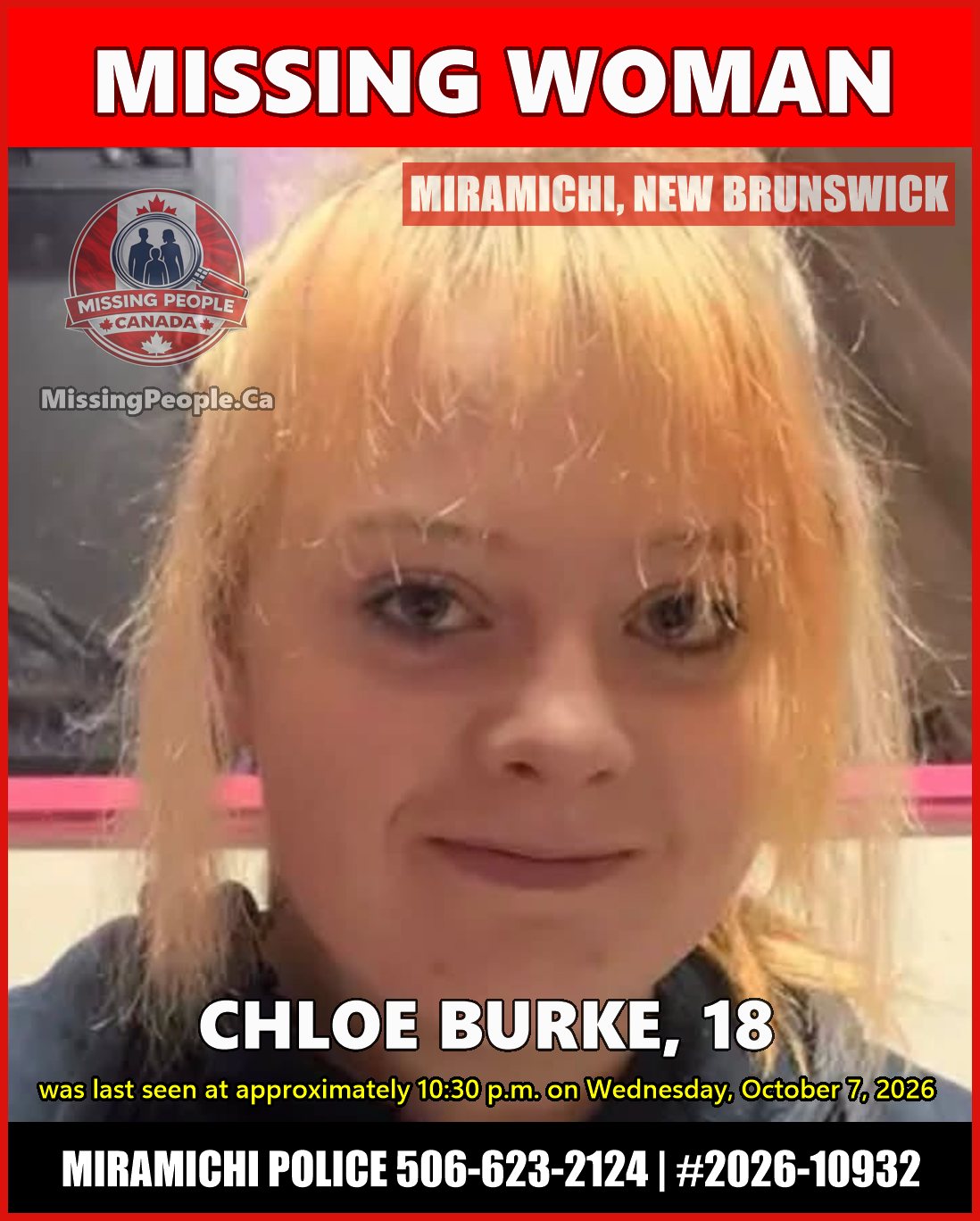 MISSING PERSON CANADA RELEASE