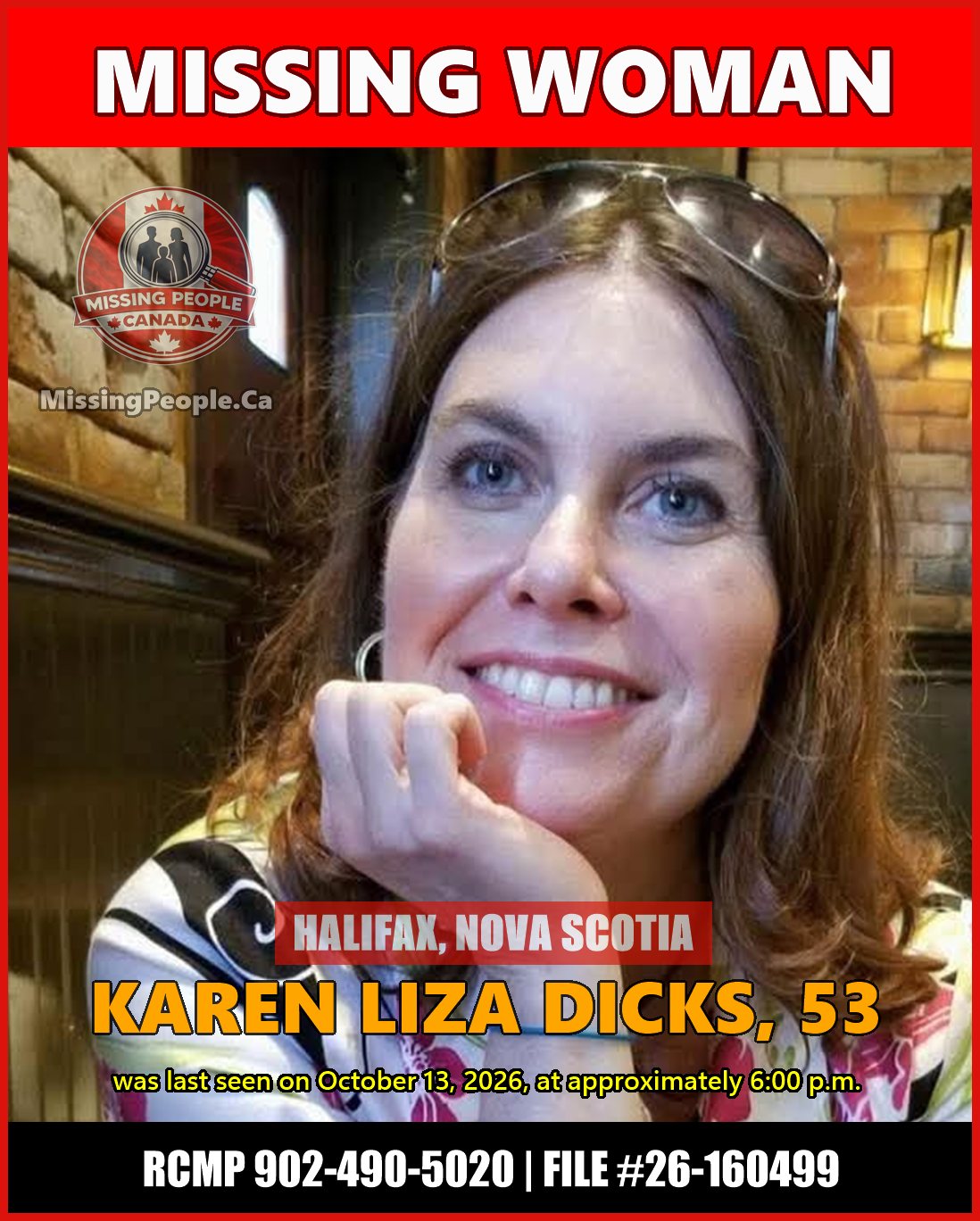 MISSING PERSON CANADA RELEASE