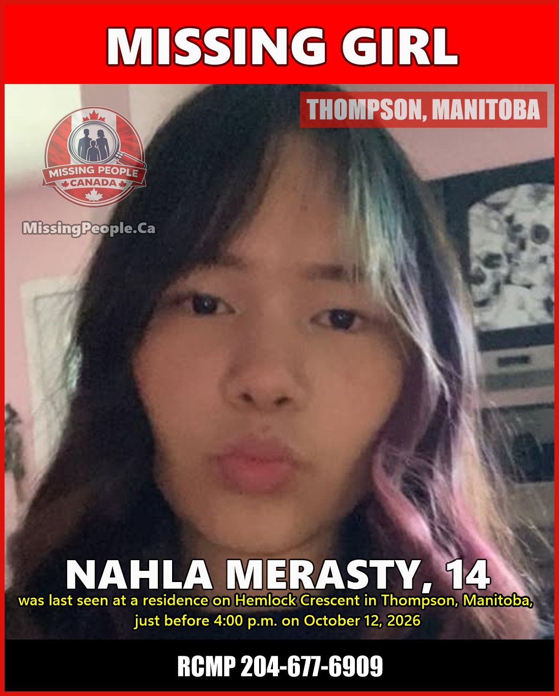 MISSING PERSON CANADA RELEASE