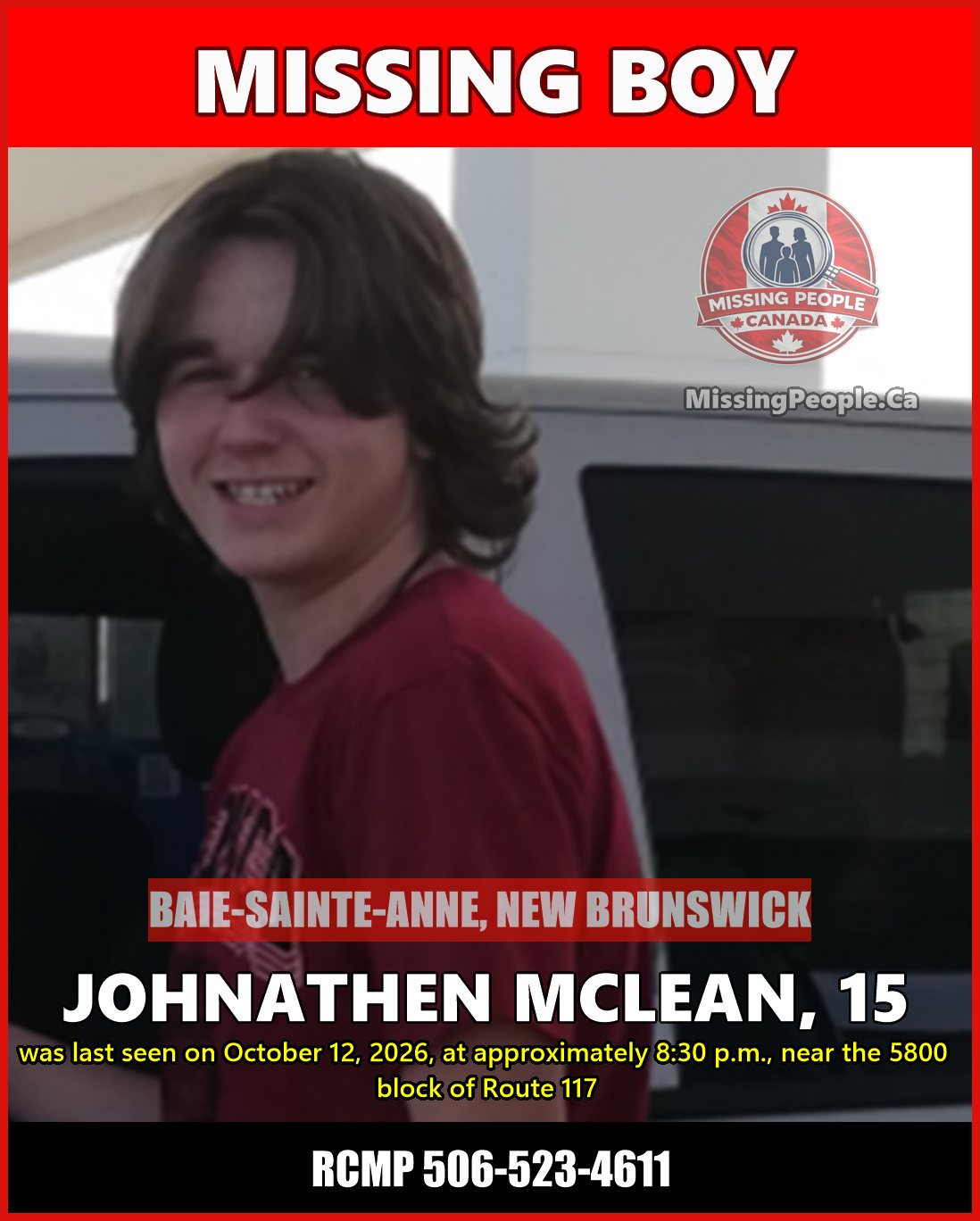 MISSING PERSON CANADA RELEASE