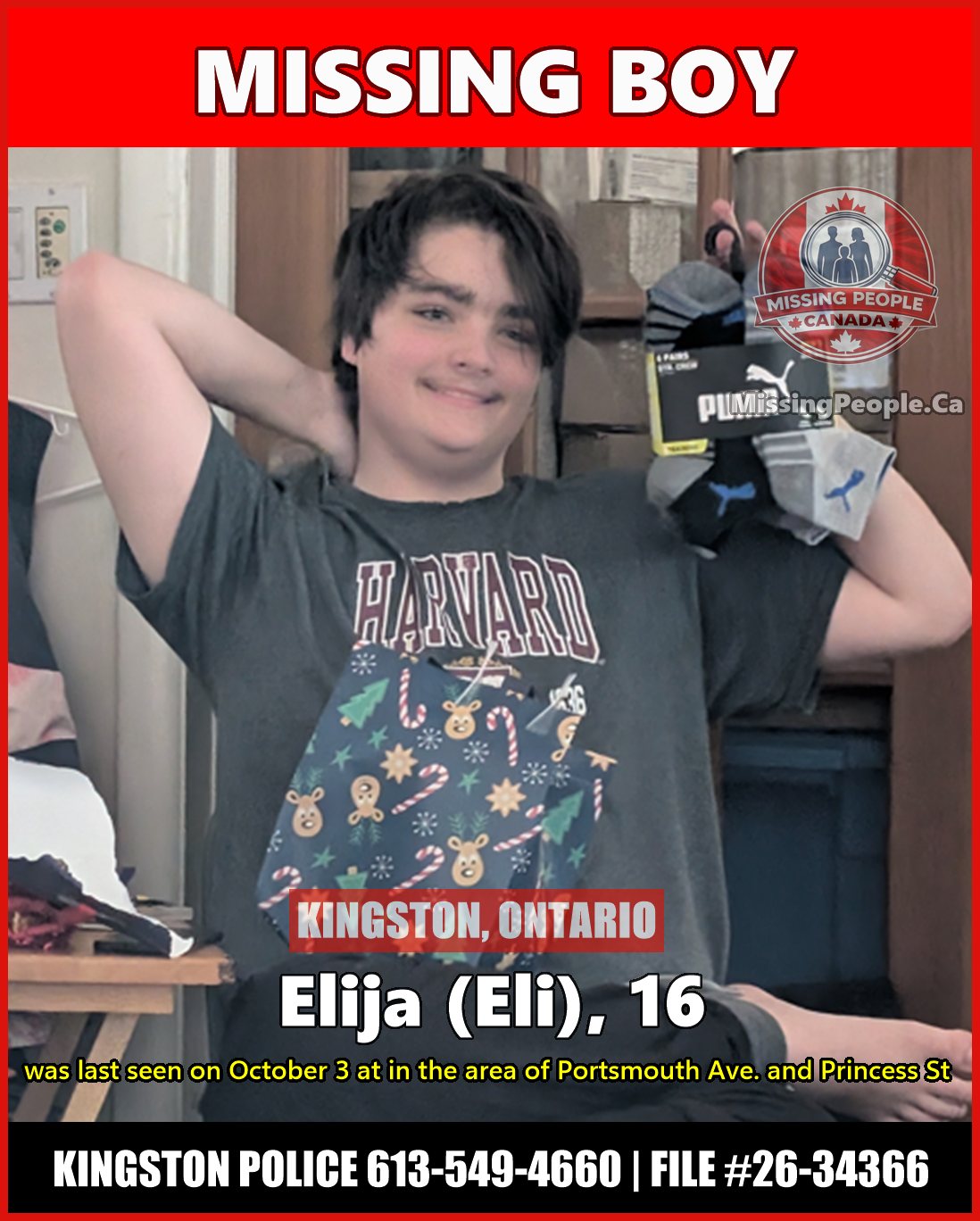MISSING PERSON CANADA RELEASE