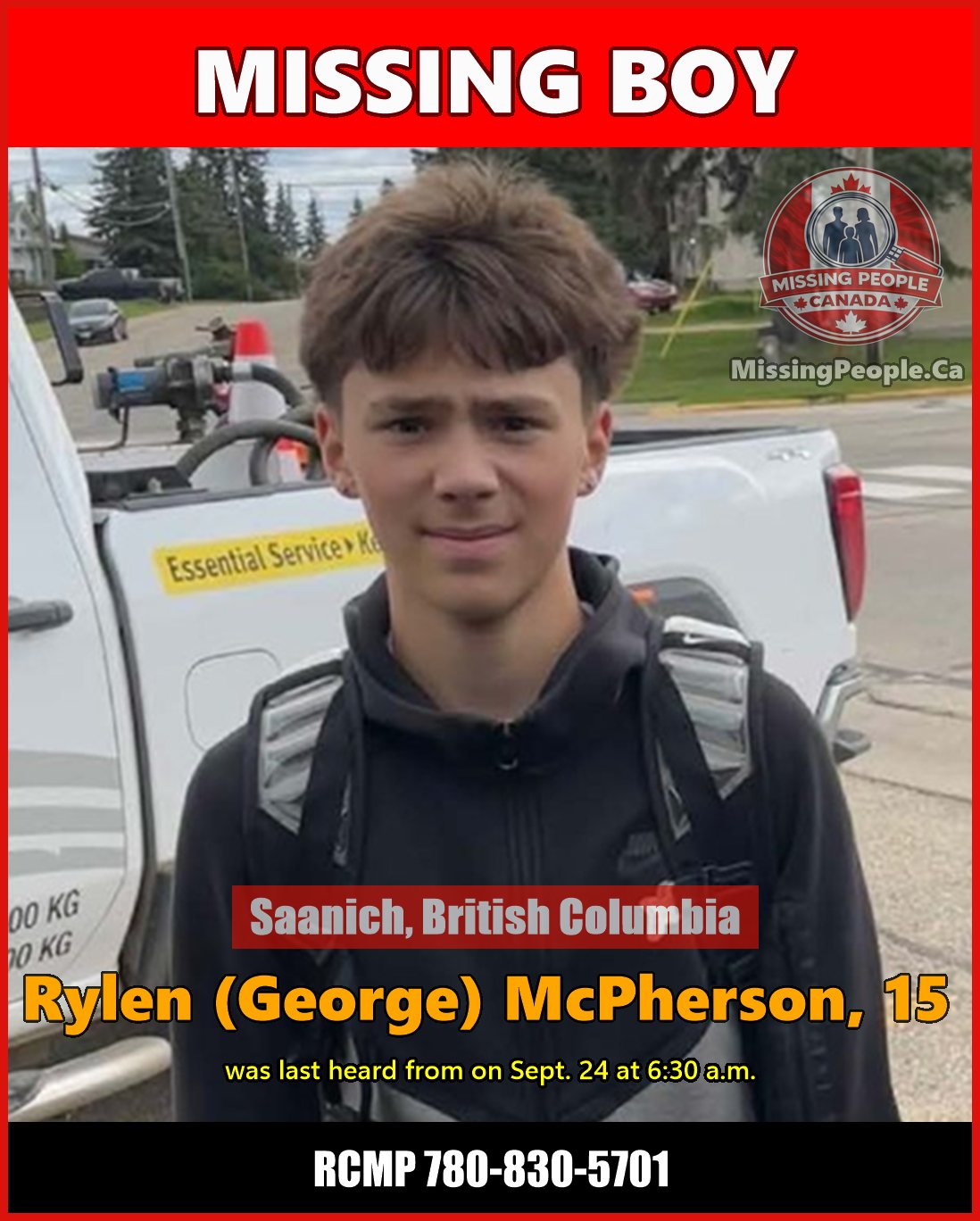 MISSING PERSON CANADA RELEASE