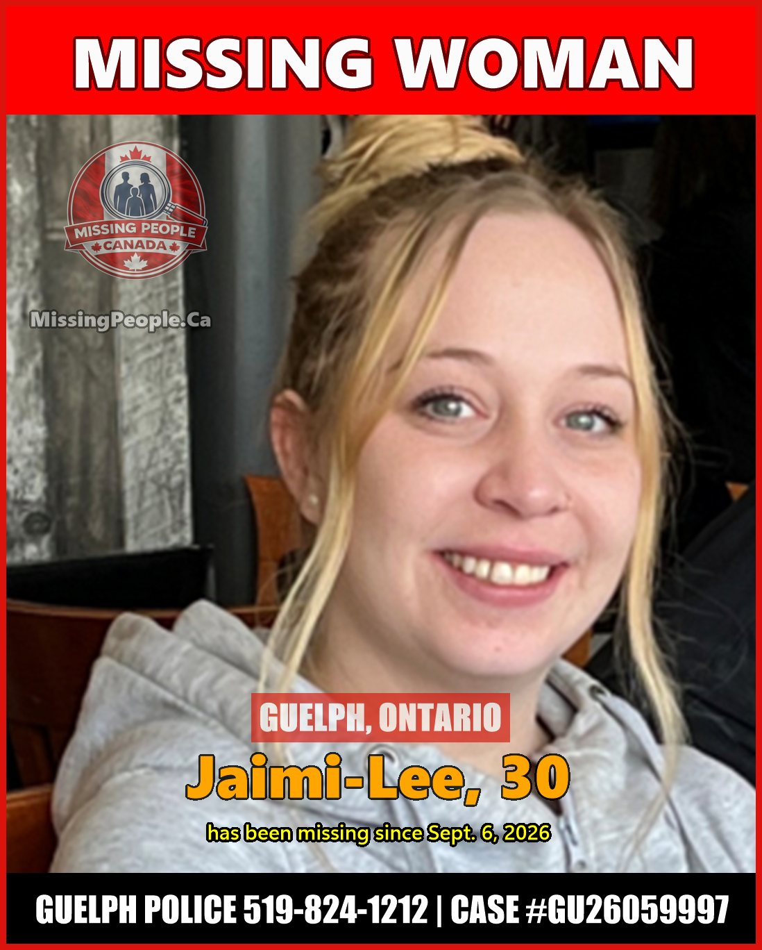 MISSING PERSON CANADA RELEASE