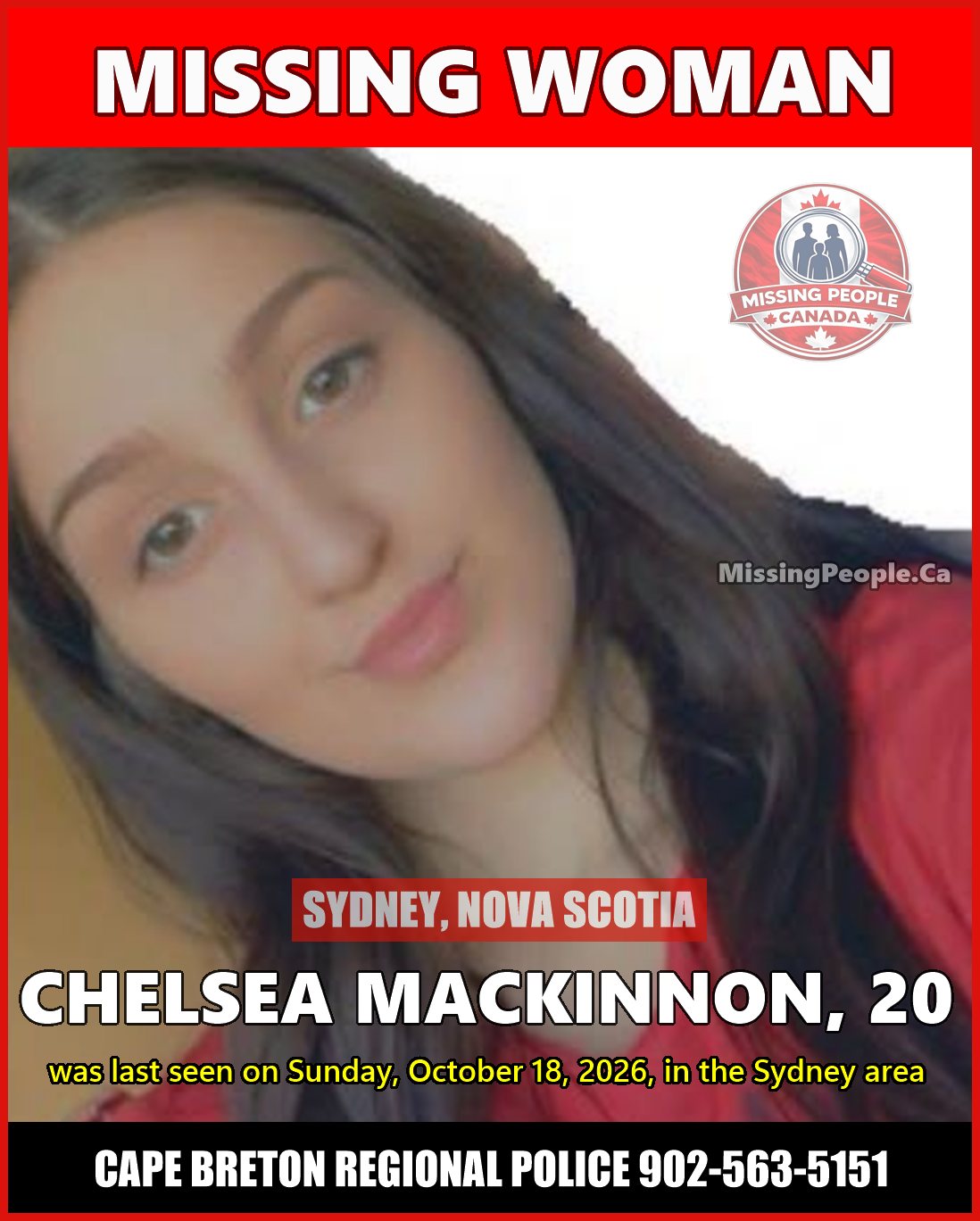 MISSING PERSON CANADA RELEASE